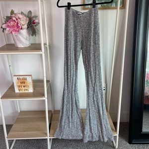 Grey Bell Bottom Sweats